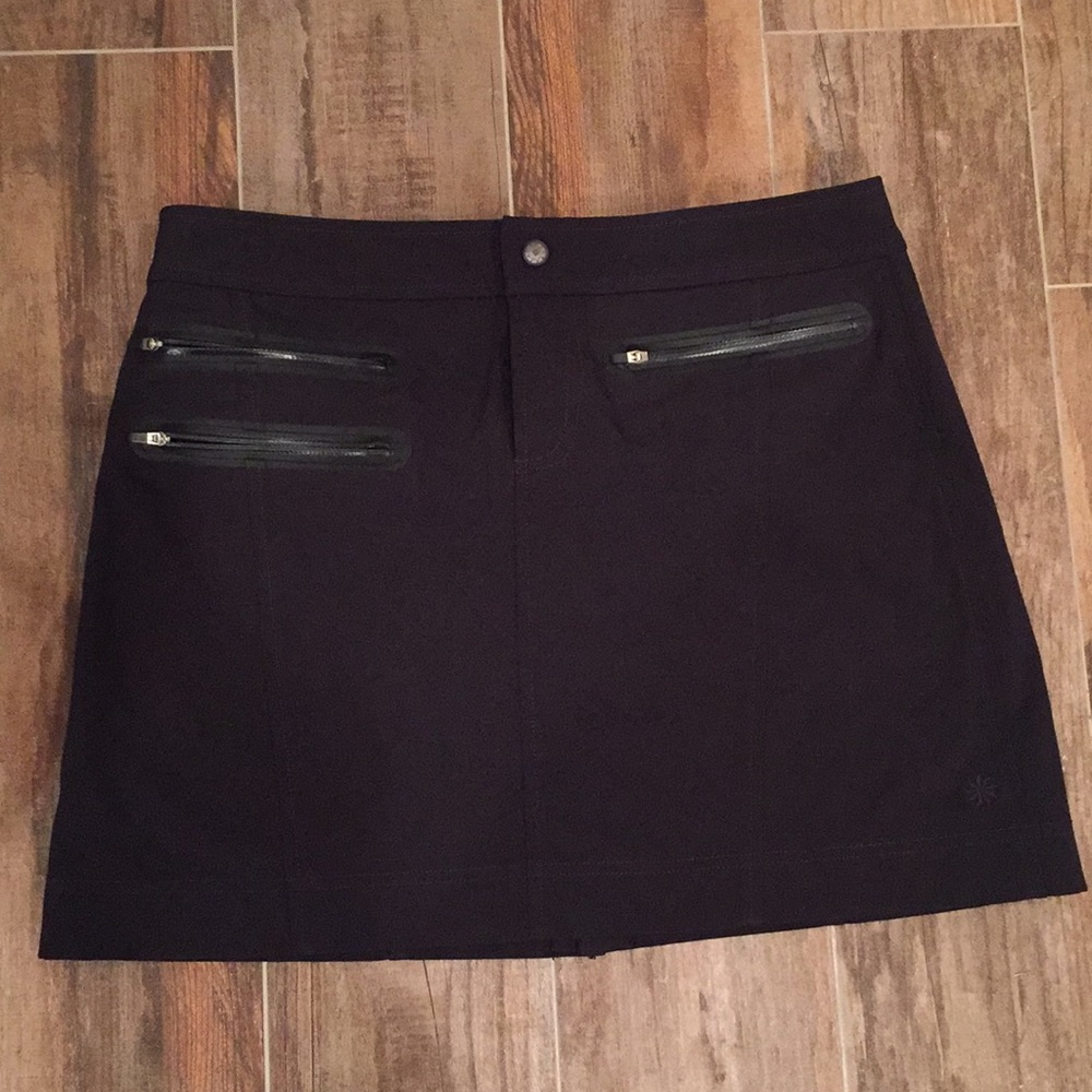 Athleta Black Waterproof Sport Ski Athletic Skirt